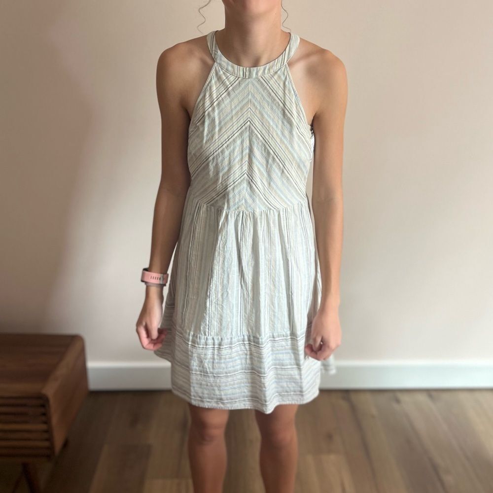 Andree by Unit pastel halter‎ tie women’s dress size S